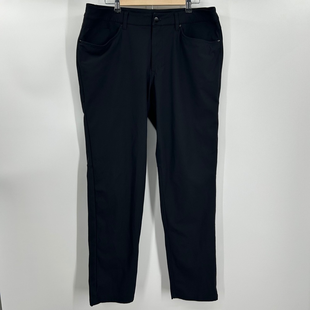 Lululemon Mens ABC Pant Classic-Fit Warpstreme Black LM5ADFS Size 36